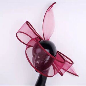 Sale!Brand new Wine Halo Fascinator Hat for Photoshoots, weddings and teaparties